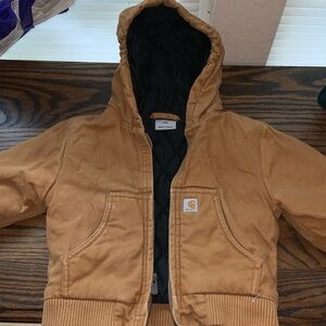 24m boys’ Carhartt Tan Hooded Jacket